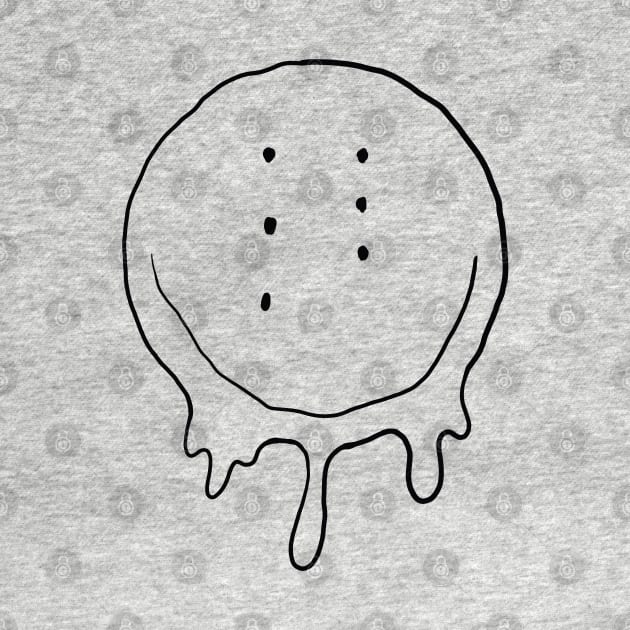 Drippy Six-Eyed Smiley Face, Small by Niemand